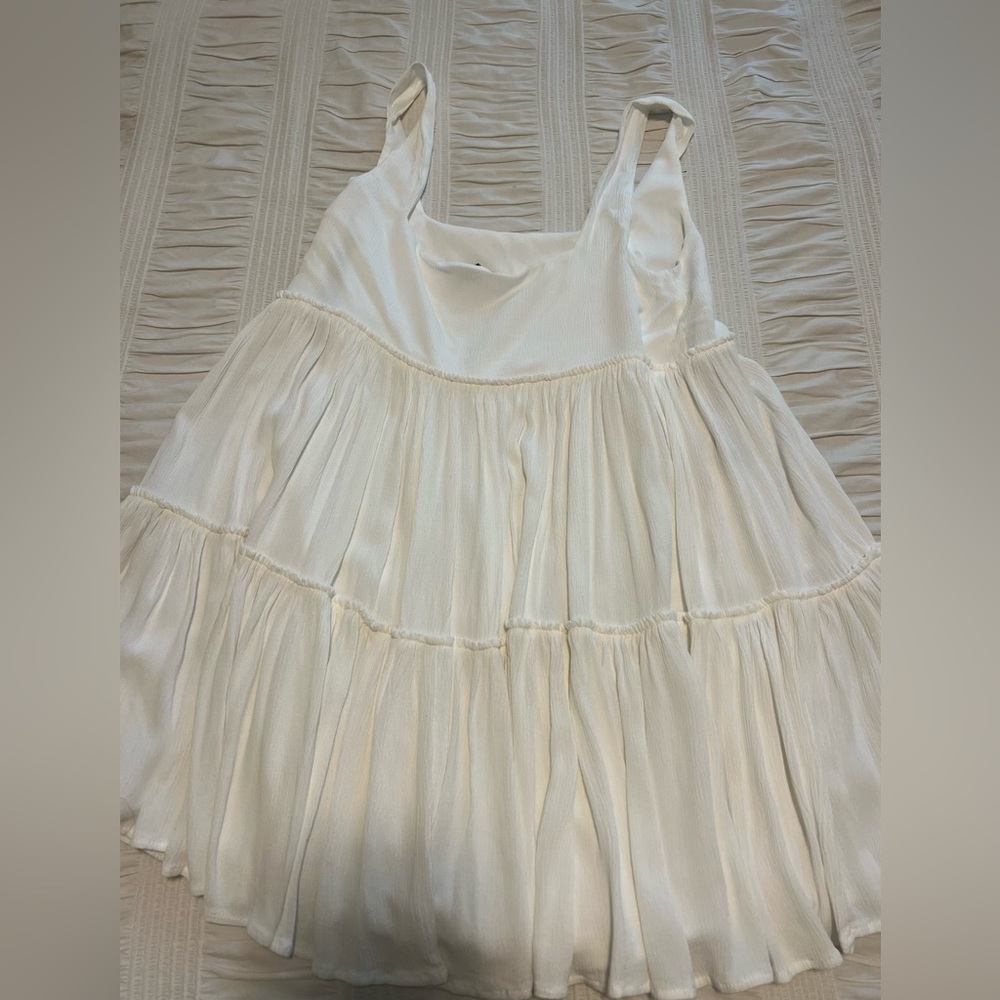 White Flowy Forever 21 Dress